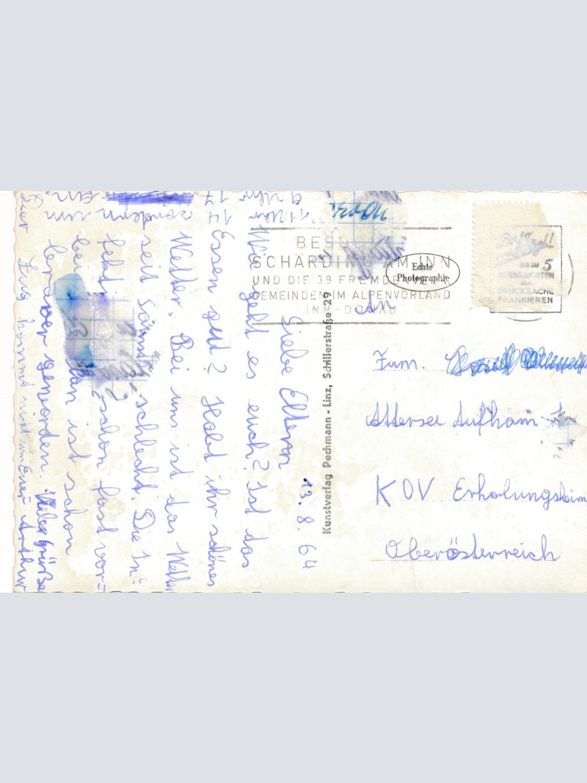 AK aus Schärding am Inn Stadtplatz Ansichtskarte (10011)