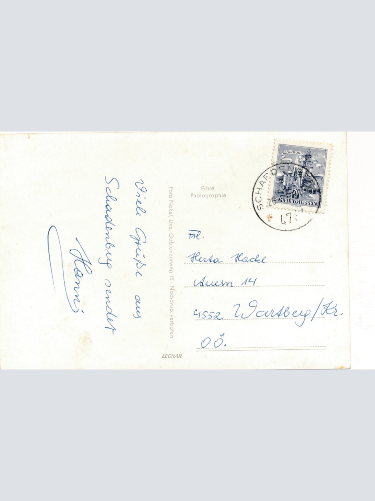 AK aus Schardenberg Ansichtskarte (10012)