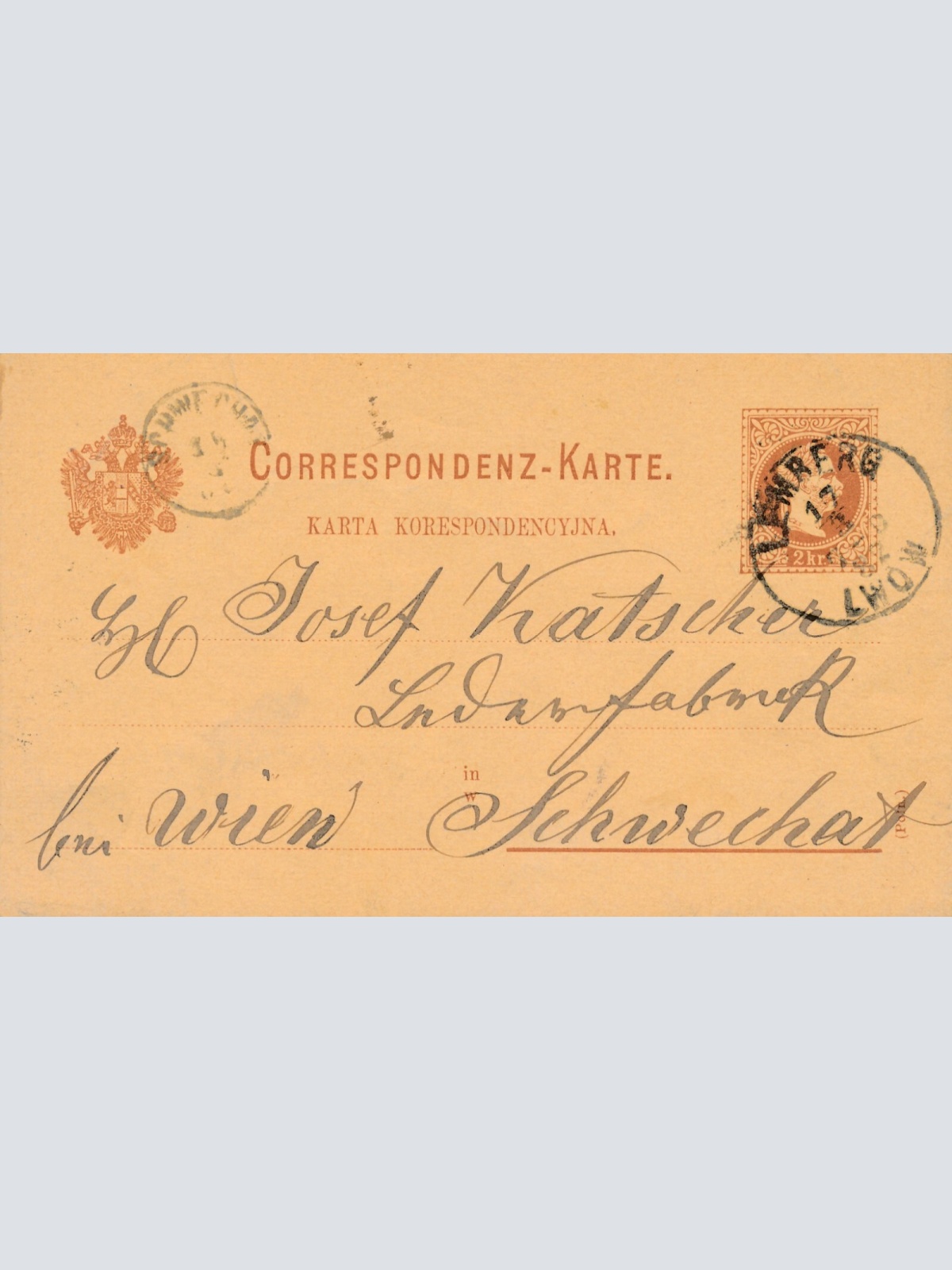 2 Kreuzer - Ganzsachen - Karte 1882 aus Lemberg - Lwow (10167)