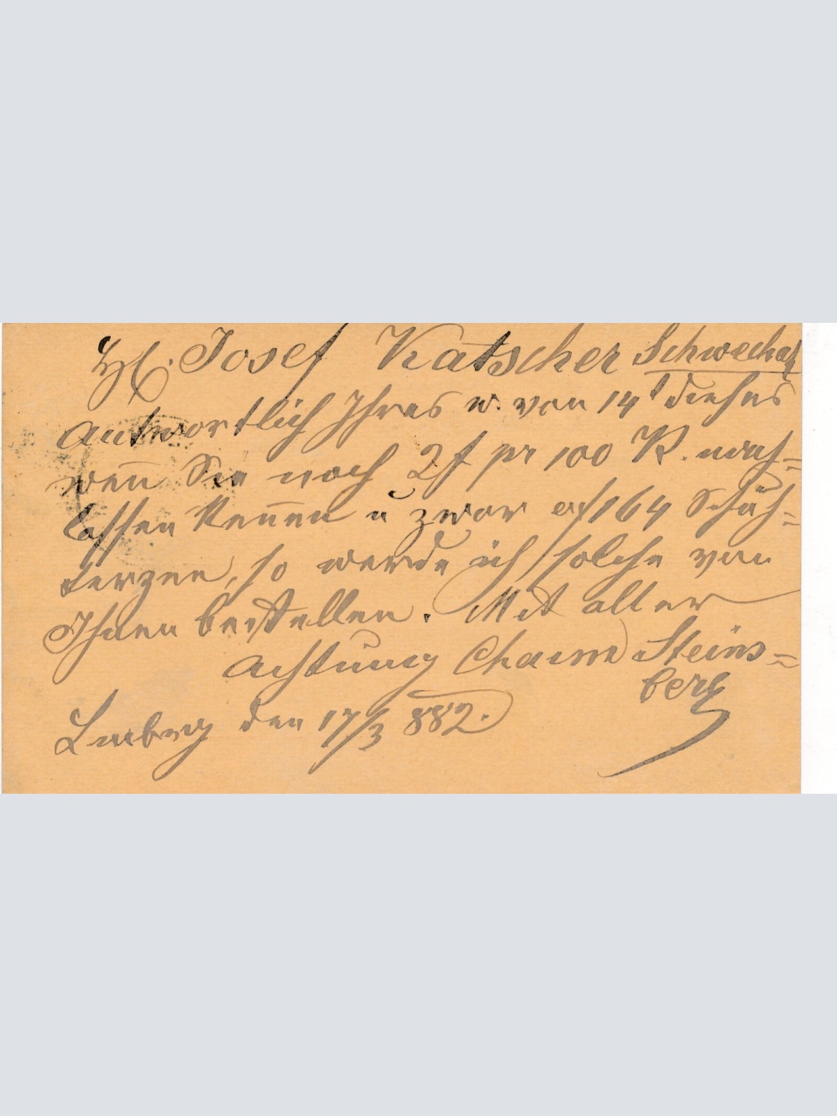 2 Kreuzer - Ganzsachen - Karte 1882 aus Lemberg - Lwow (10167)