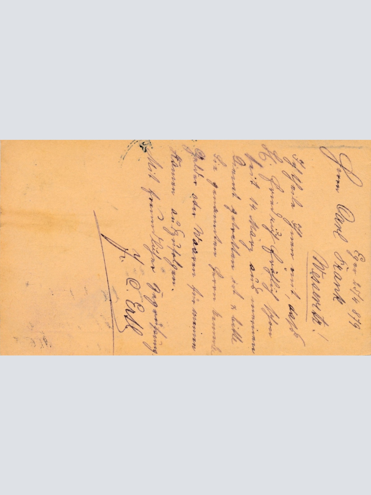 2 Kreuzer - Ganzsachen - Karte 1879 aus Eger Stadt (10161)