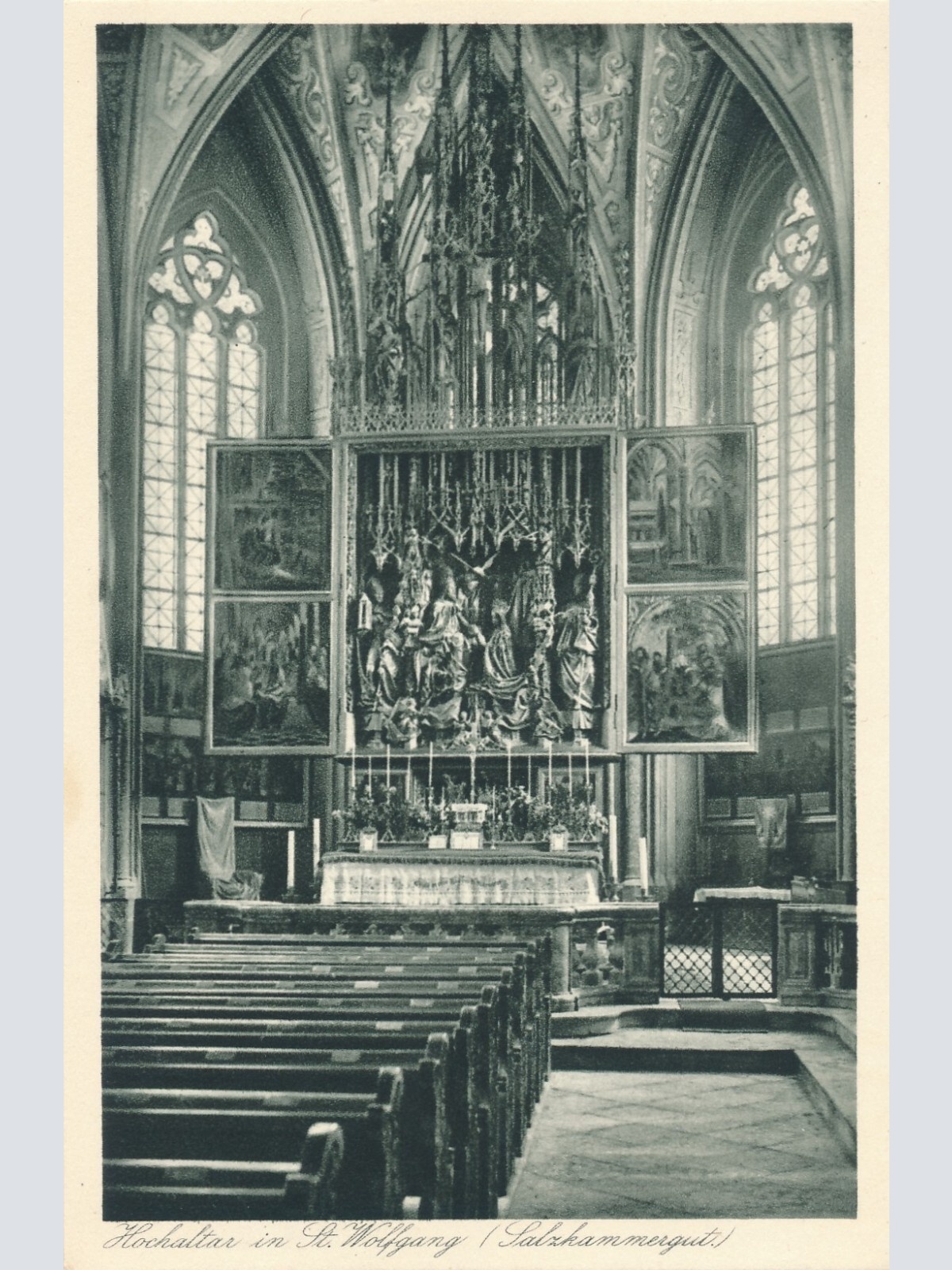 AK aus St.Wolfgang Kircheninneres Oberösterreich Ansichtskarte (10576)