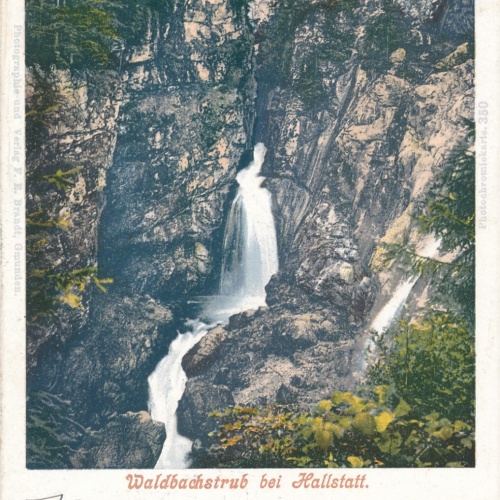 AK aus Hallstatt mit Waldbachstrub Oberösterreich Ansichtskarte (10592)