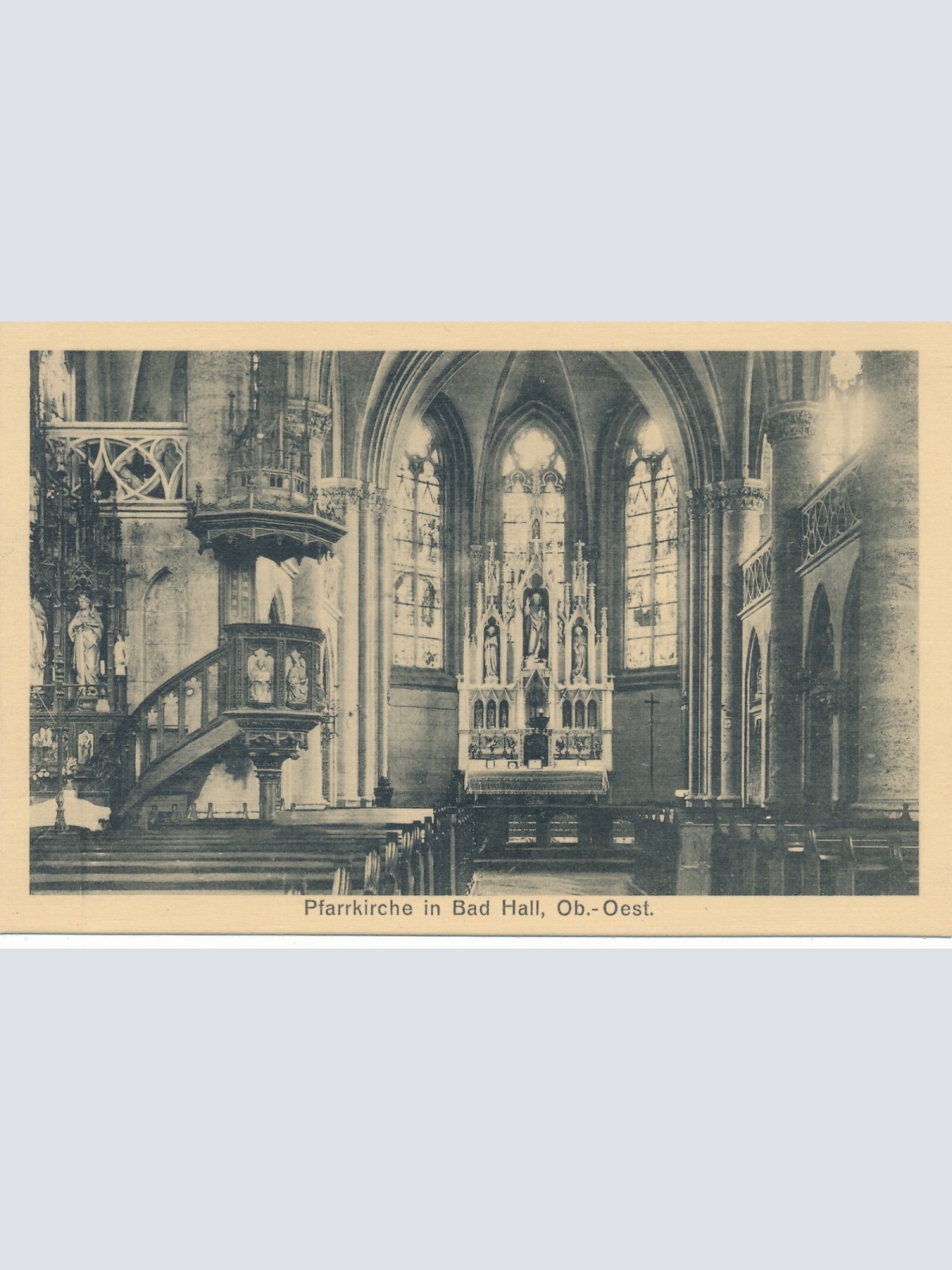 AK aus Bad Hall Kircheninneres Oberösterreich Ansichtskarte (10578)