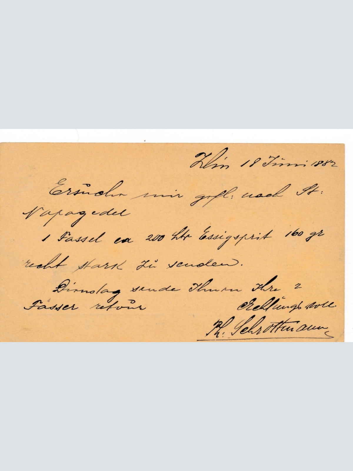 2 Kreuzer - Ganzsachen - Karte 1882 aus Zlinn (10096)