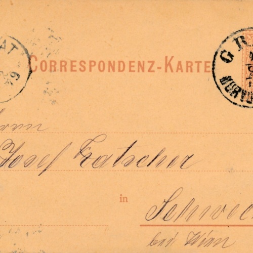 2 Kreuzer - Ganzsachen - Karte 1879 aus Graz (10074)
