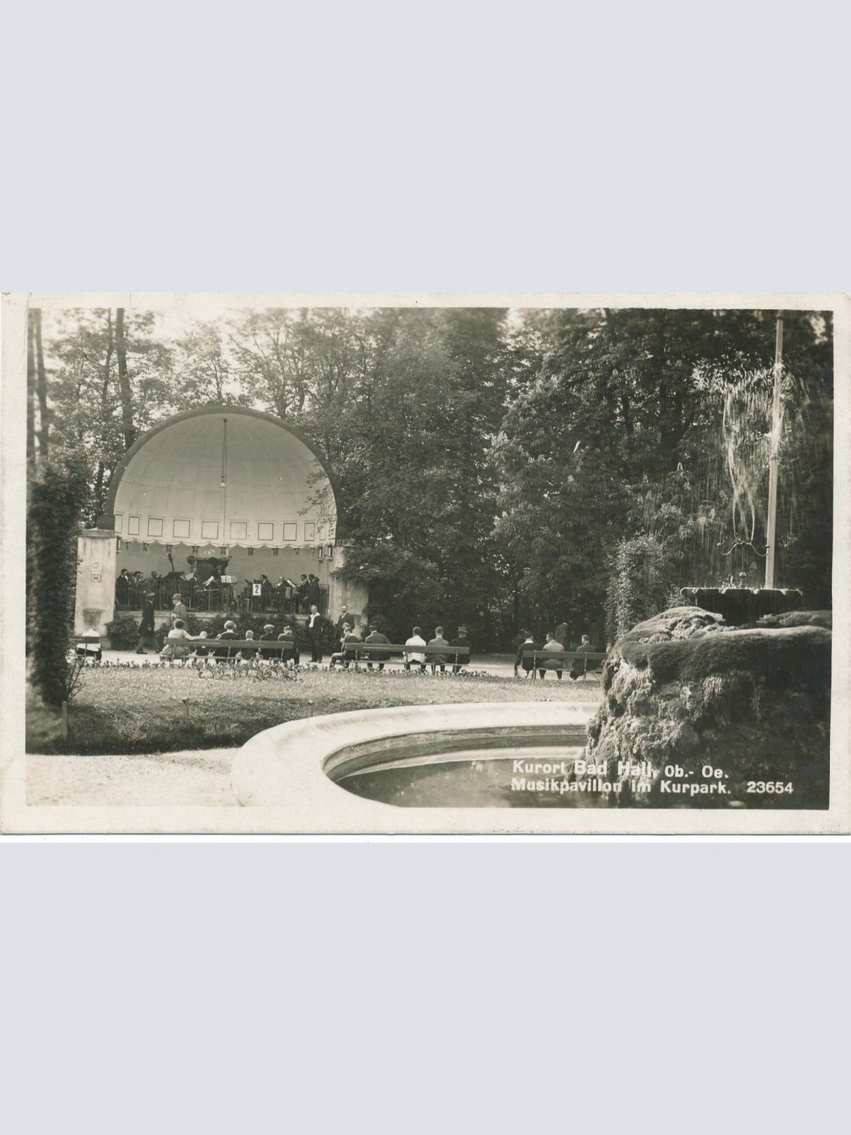 AK aus Bad Hall Musikpavillon Oberösterreich Ansichtskarte (10616)