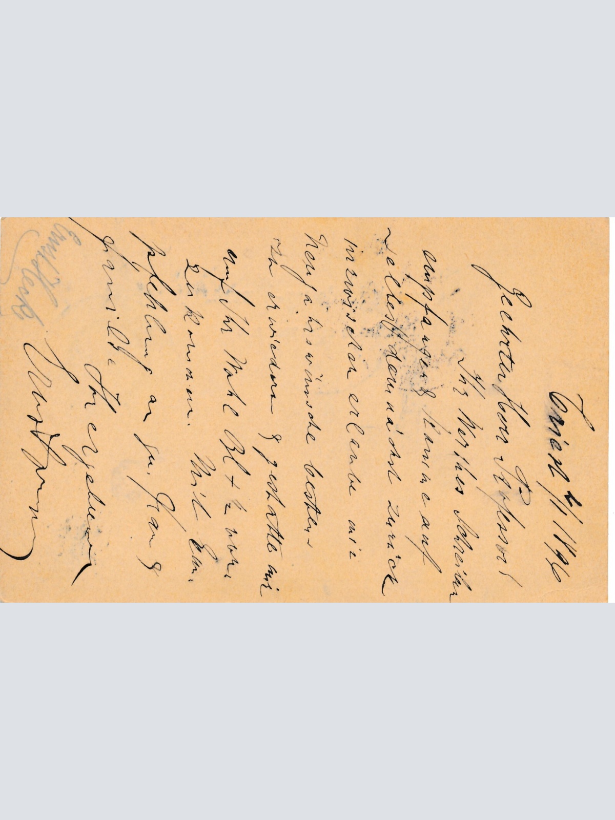 2 Kreuzer - Ganzsachen - Karte aus 1896 Triest - Trieste (10128)