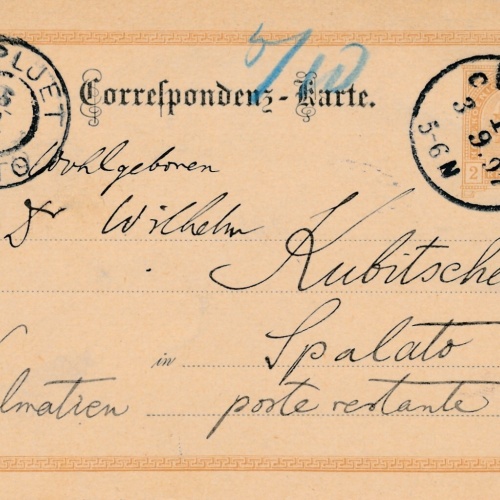 2 Kreuzer - Ganzsachen - Karte 1897 aus Wien (10133)