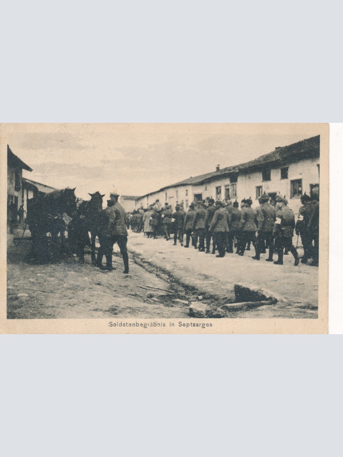 AK aus Septsarges Soldatenbegräbnis Frankreich (9114)