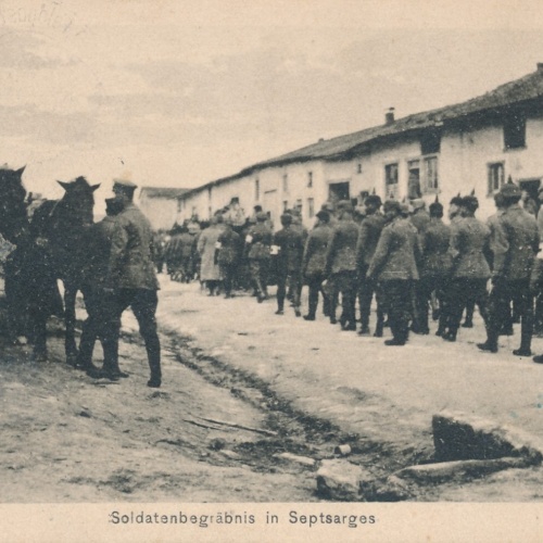 AK aus Septsarges Soldatenbegräbnis Frankreich (9114)