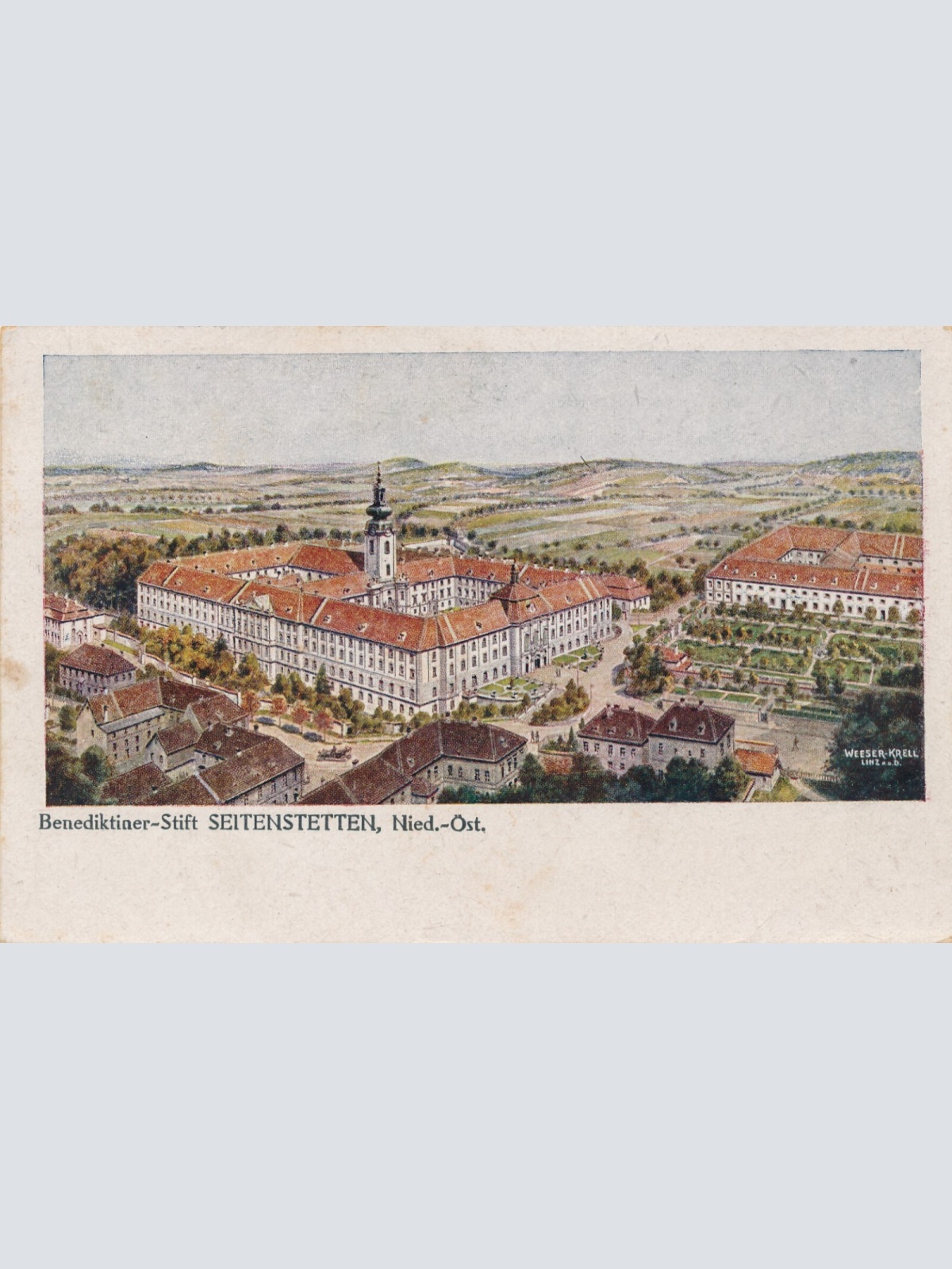 AK aus Seittenstetten mit Stift Niederösterreich Ansichtskarte (10961)