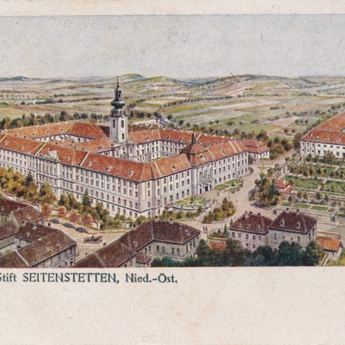 AK aus Seittenstetten mit Stift Niederösterreich Ansichtskarte (10961)