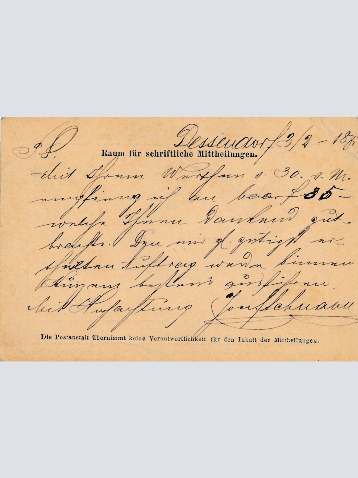 2 Kreuzer Ganzsachen - Karte 1887 aus Tanwald (10516)