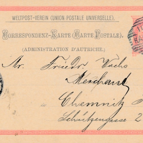 10 Heller Ganzsachen - Karte 1906 aus Karlsbad (10549)