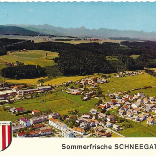 AK Alpine - Luftbild aus Schneegarttern Oberösterreich Ansichtskarte (10723)