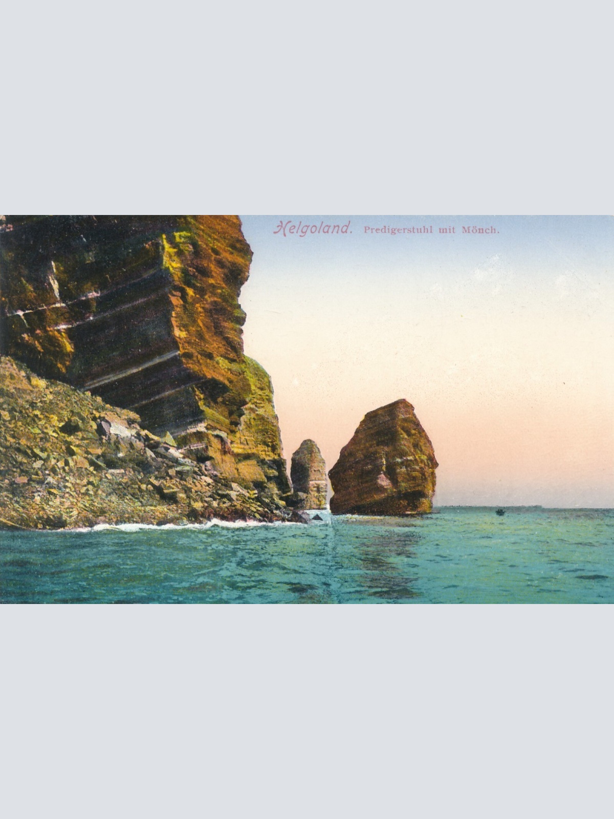 AK aus Helgoland Predigerstuhl mit Mön Schleswig - Holstein Ansichtskarte (9360)