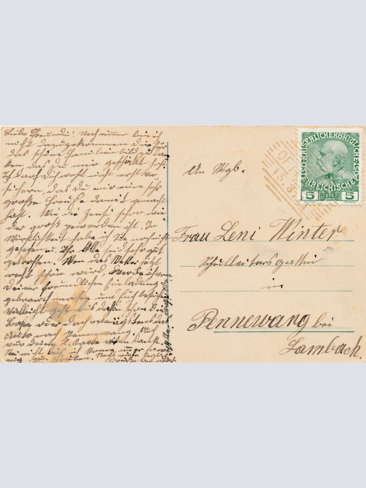 AK aus Oftering mit Schloss Freiling Oberösterreich (6406)