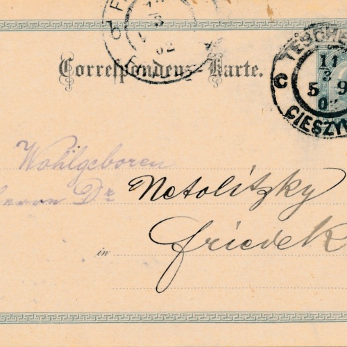5 Heller - Ganzsachen - Karte 1902 aus Teschen (10651)