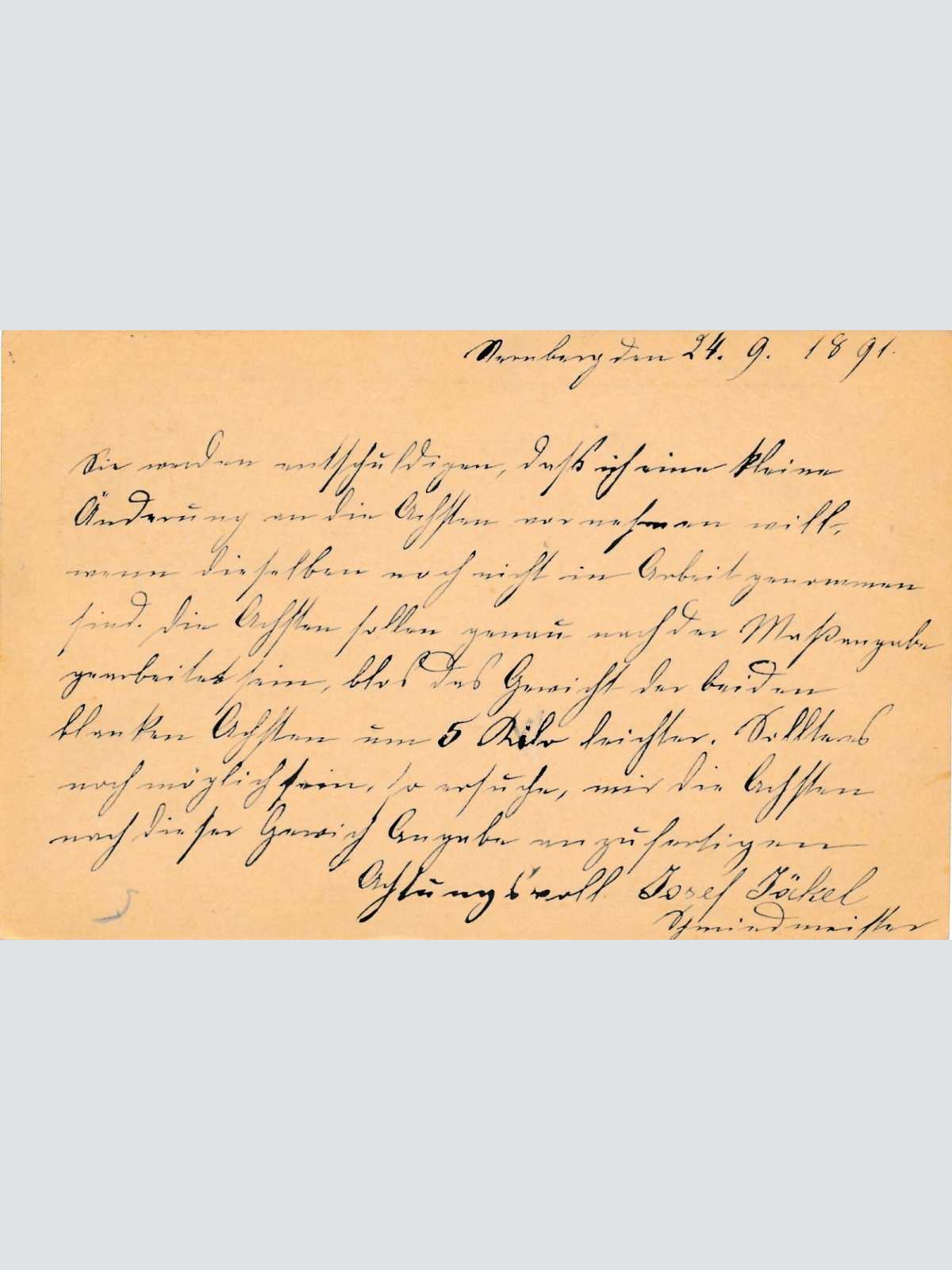 2 Kreuzer - Ganzsachen - Karte 1891 aus Sternberg (10673)