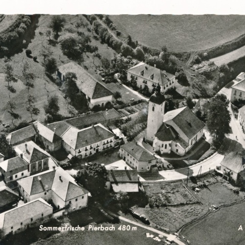 AK aus Pierbach Oberösterreich Fliegerfoto (J108)