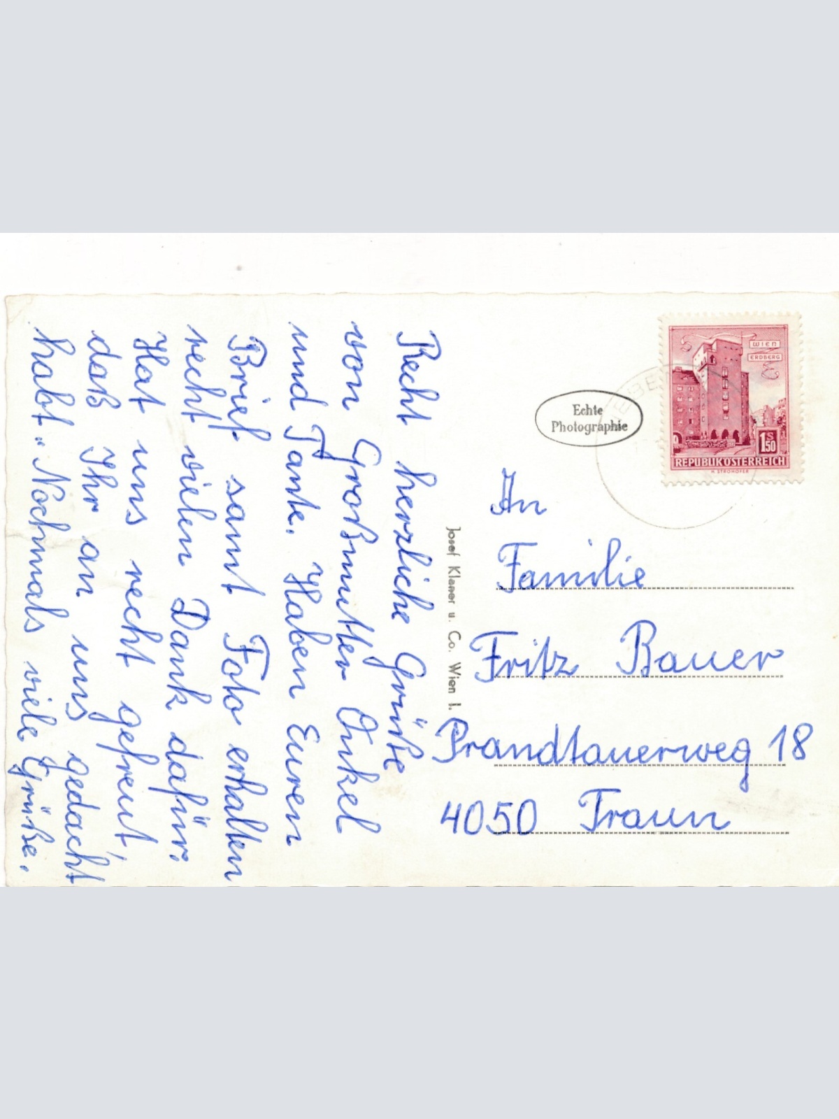 AK aus Liebenau Oberösterreich Fliegerfoto (J117)