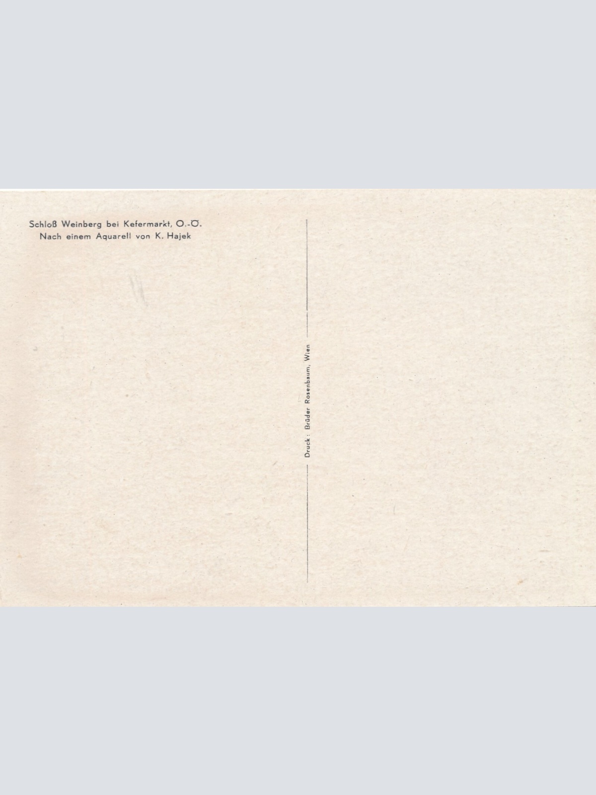 AK aus Kefermarkt Oberösterreich Schloss Weinberg (J138)