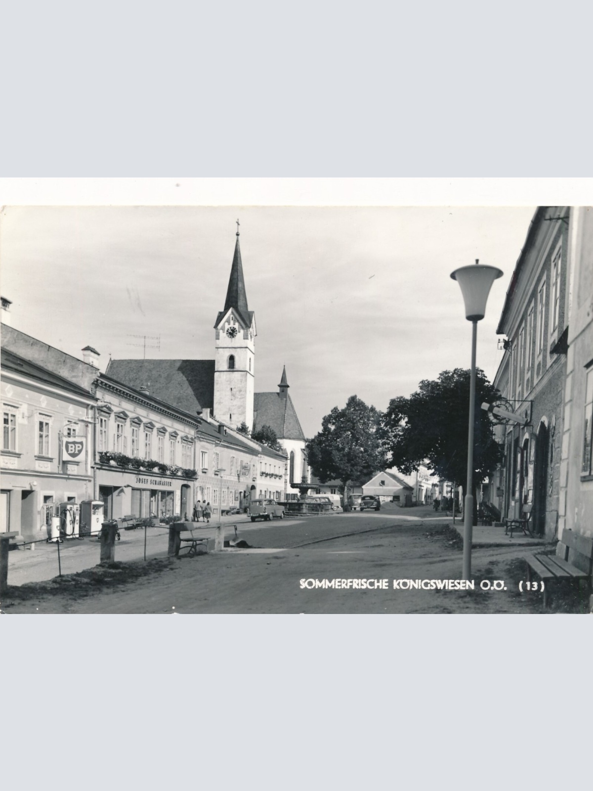 AK aus Königswiesen Oberösterreich Straßenansicht (J130)