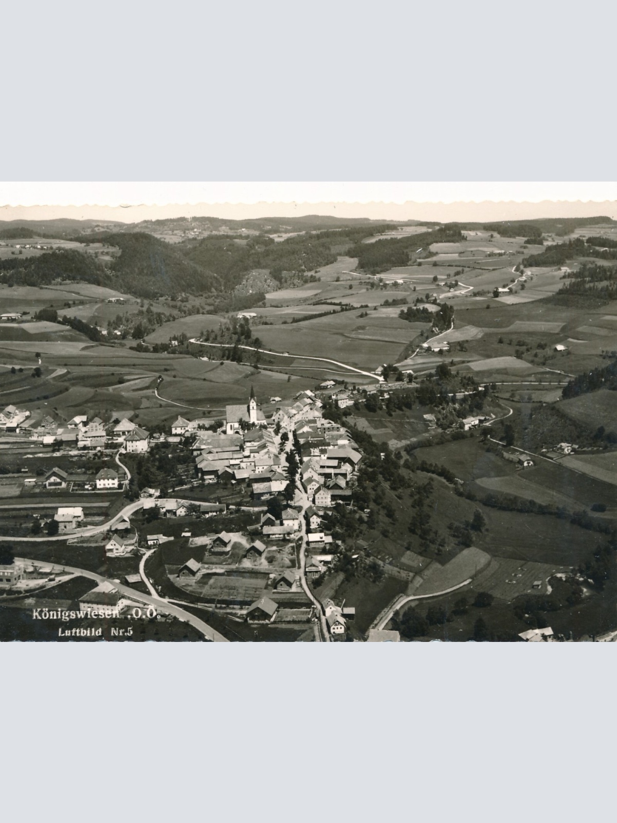 AK aus Königswiesen Oberösterreich Fliegerfoto (J132)