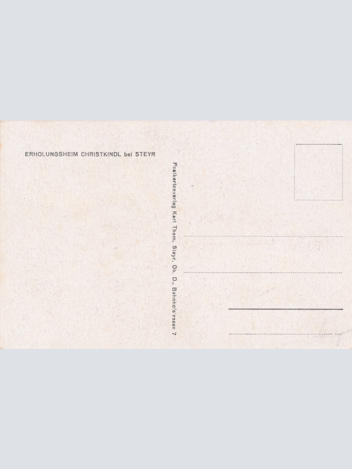 AK aus Christkindl bei Styr Erholungsheim Oberösterreich (10474)