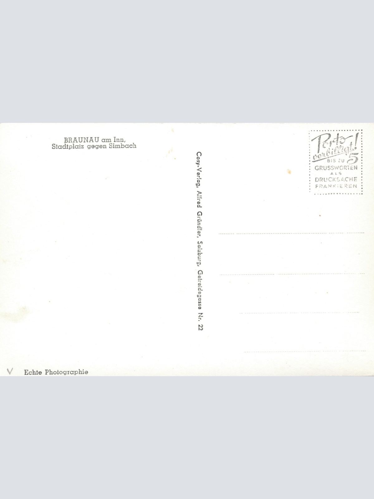 AK aus Braunau am Inn Stadtpaltz Oberösterreich (10475)