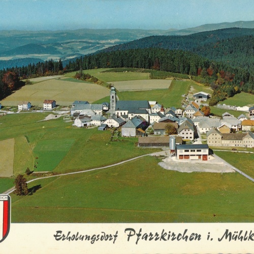 Scheurecker - Luftbild aus Pfarrkirchen Oberösterreich Ansichtskarte (10920)