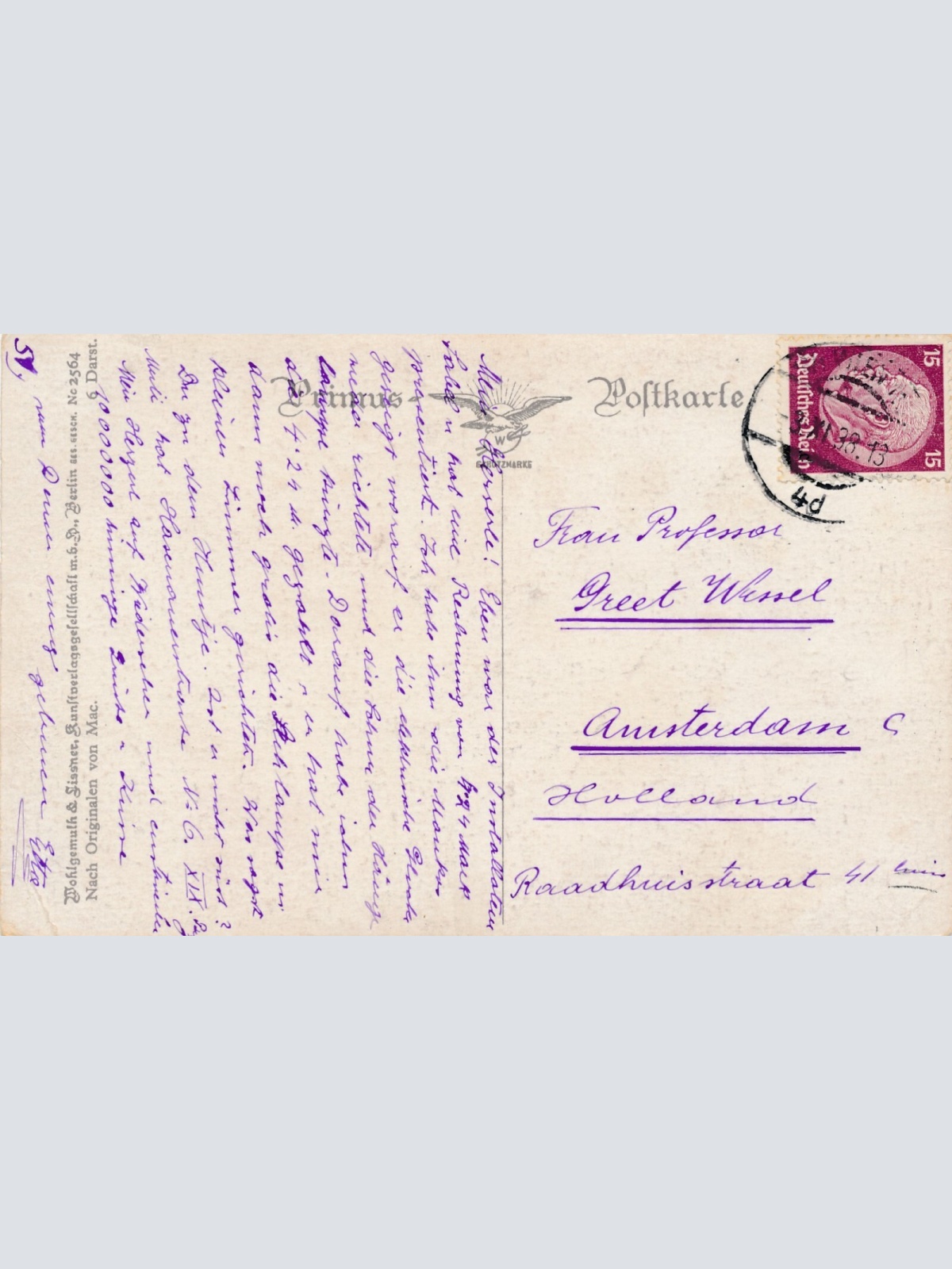 Motiv - Karte von einem Hund nur wer die Sehensucht kennt Ansichtskarte (10374)