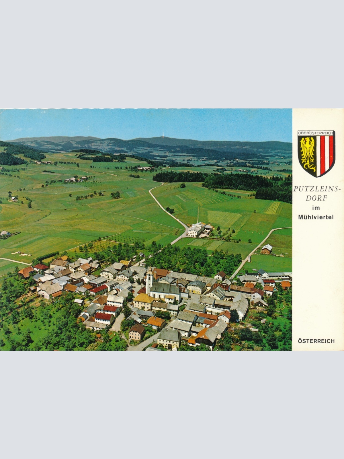 Alpine - Luftbild aus Putzleinsdorf Oberösterreich Ansichtskarte (10930)