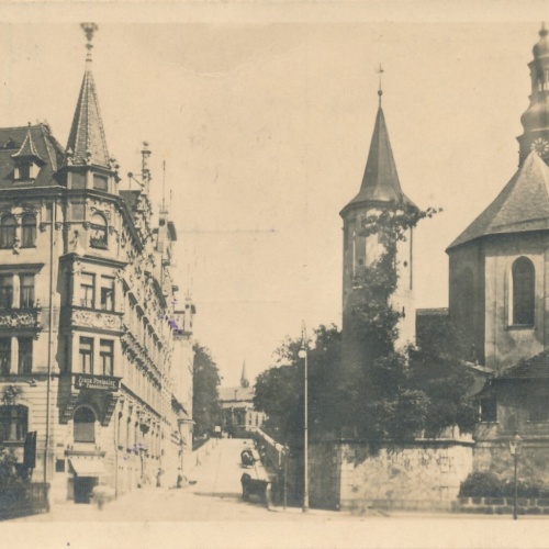 AK aus Reichenberg mit Schloßkirche Tschechoslowakei Ansichtskarte (10970)