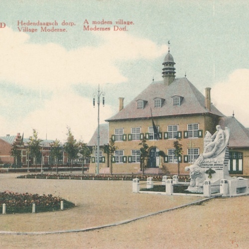 AK aus Gent Gand 1913 Modernes Dorf Belgien Ansichtskarte (10878)