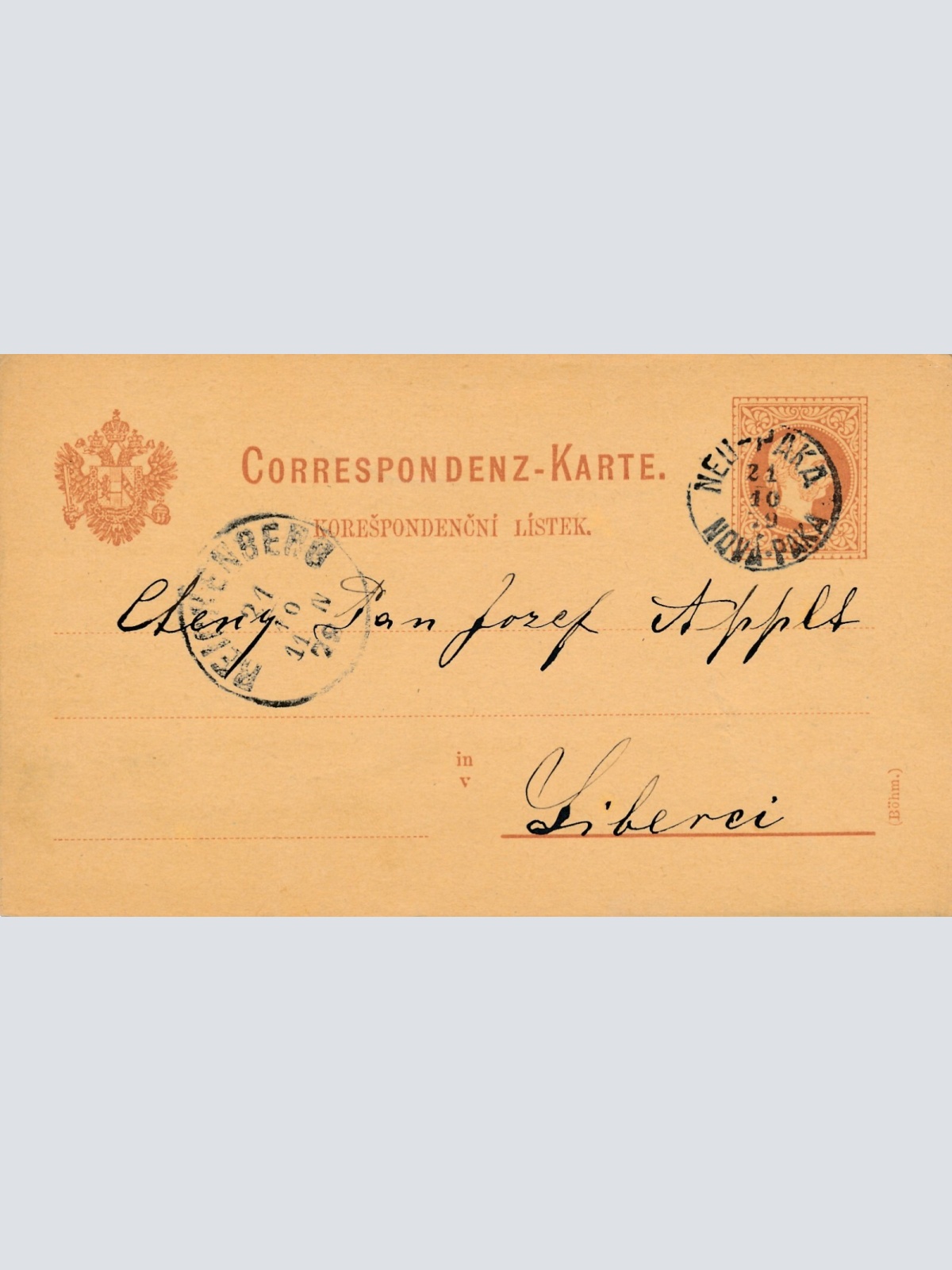 2 Kreuzer - Ganzsachen - Karte 1879 aus Neu Paka (10860)