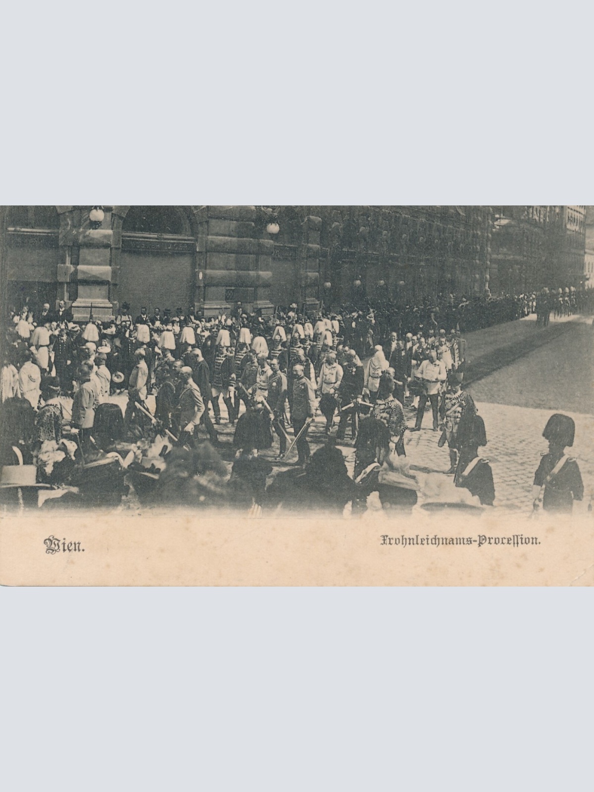 AK aus Wien Frohnleichnams Prozession Ansichtskarte (10890)