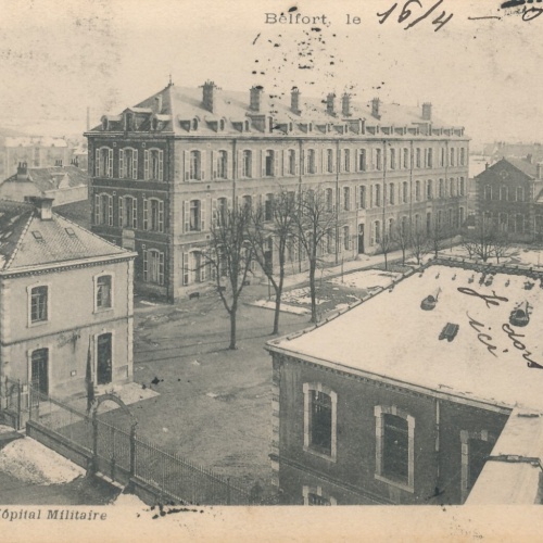 AK aus Belfort Hopital Militaire Frankreich Ansichtskarte (11038)