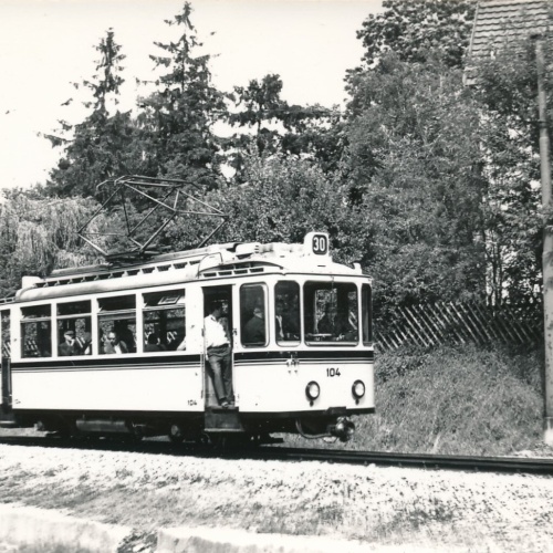 Motiv - Foto - Karte Eisenbahn - Straßenbahn (11111)