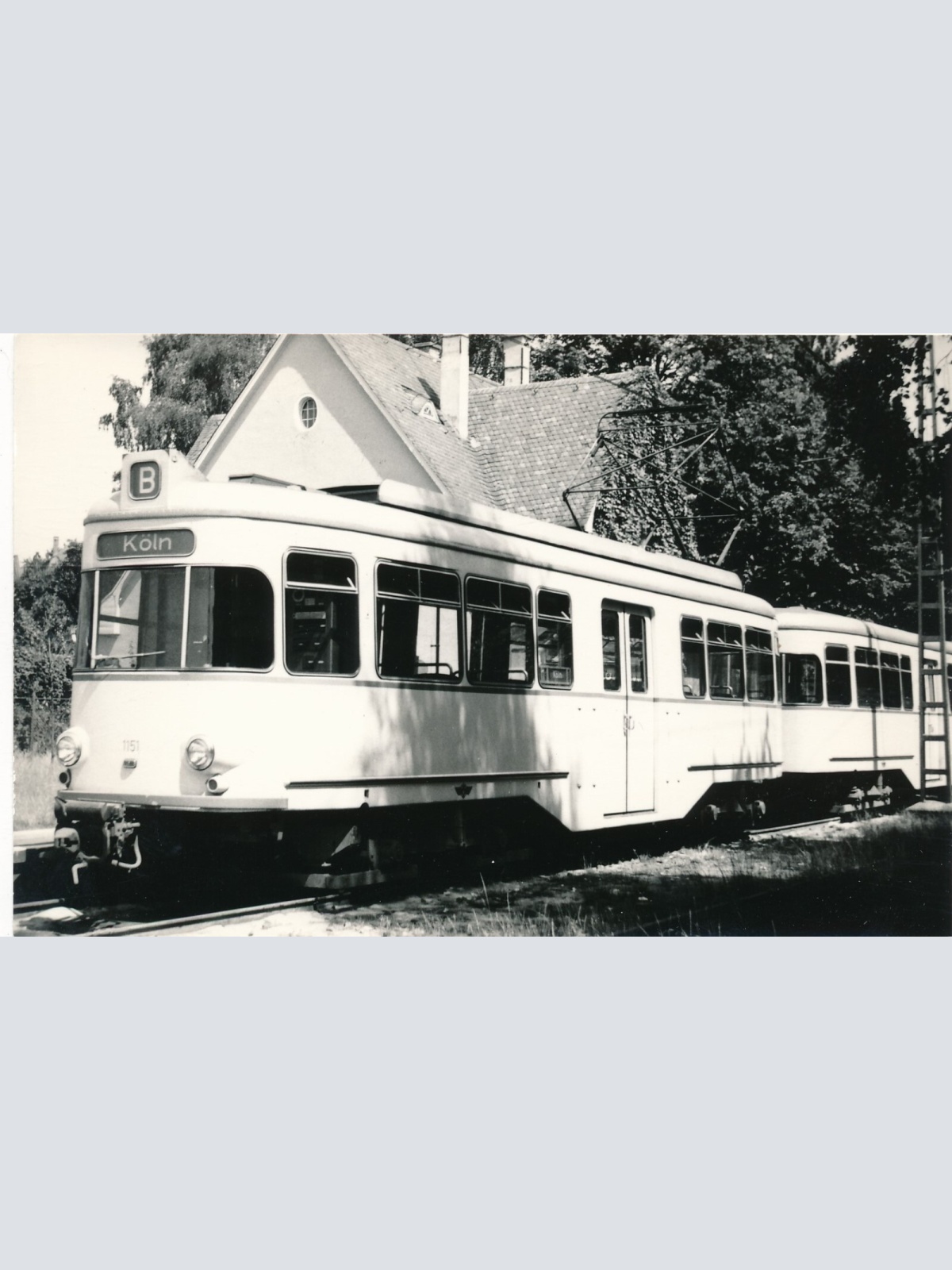 Motiv - Foto - Karte Eisenbahn - Straßenbahn (11106)