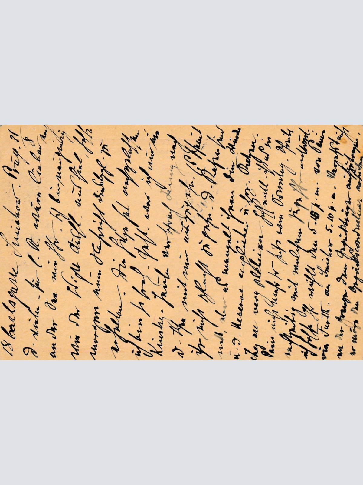 10 Heller Ganzsachen - Karte aus Smichov (11006)