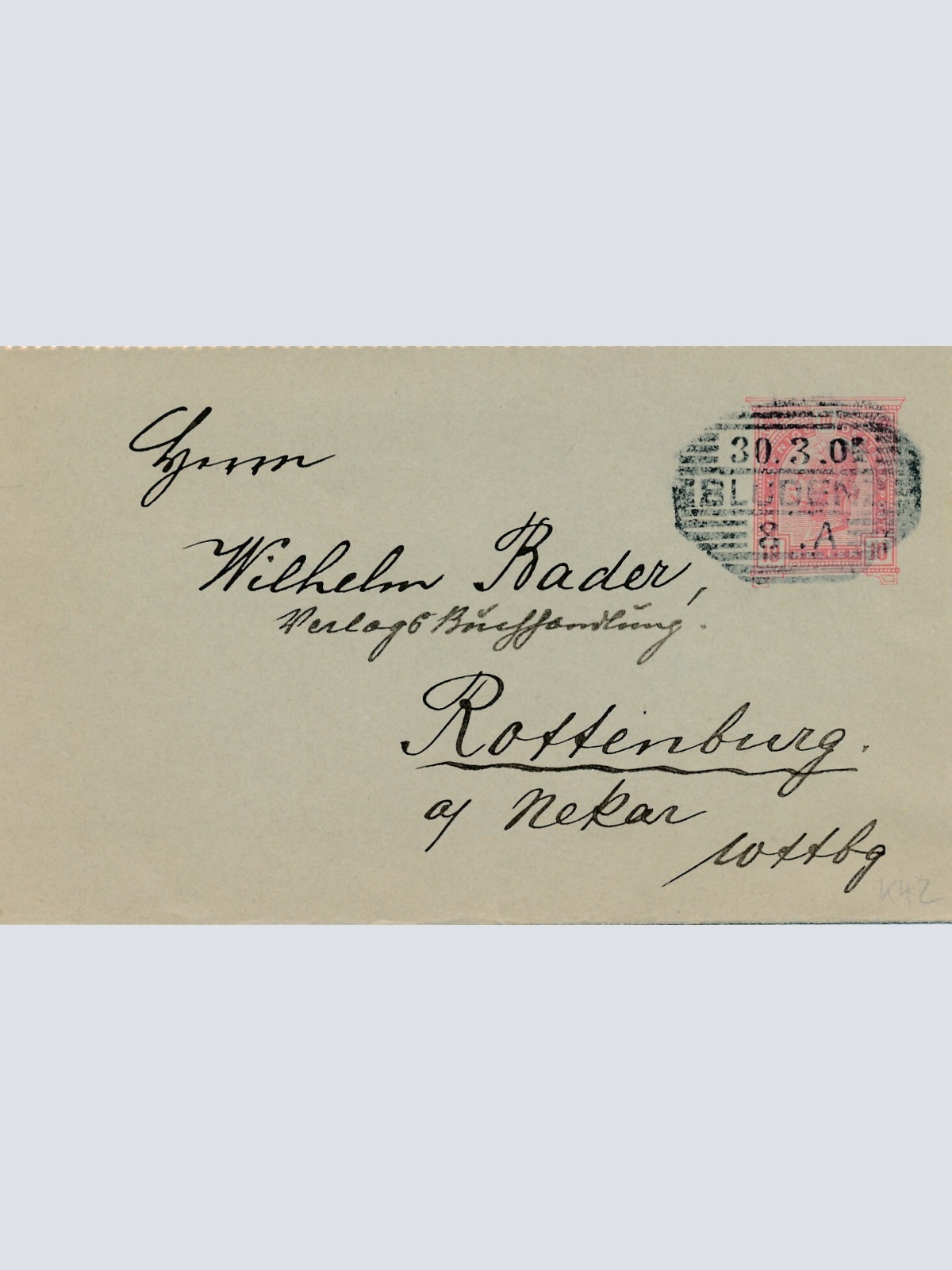 10 Heller Ganzsachen - Kartenbrief 1904 aus Bludenz (10999)