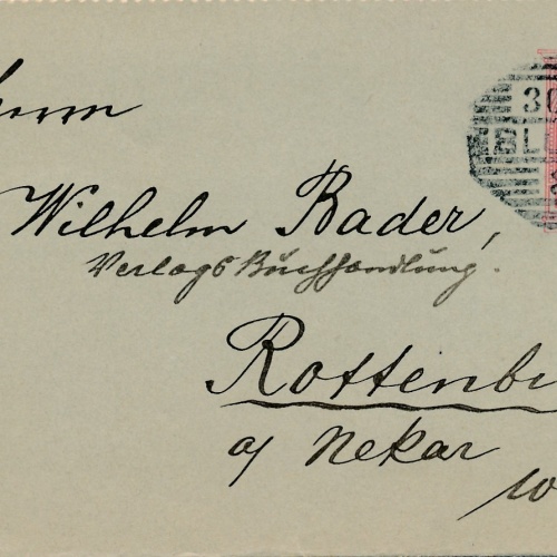 10 Heller Ganzsachen - Kartenbrief 1904 aus Bludenz (10999)