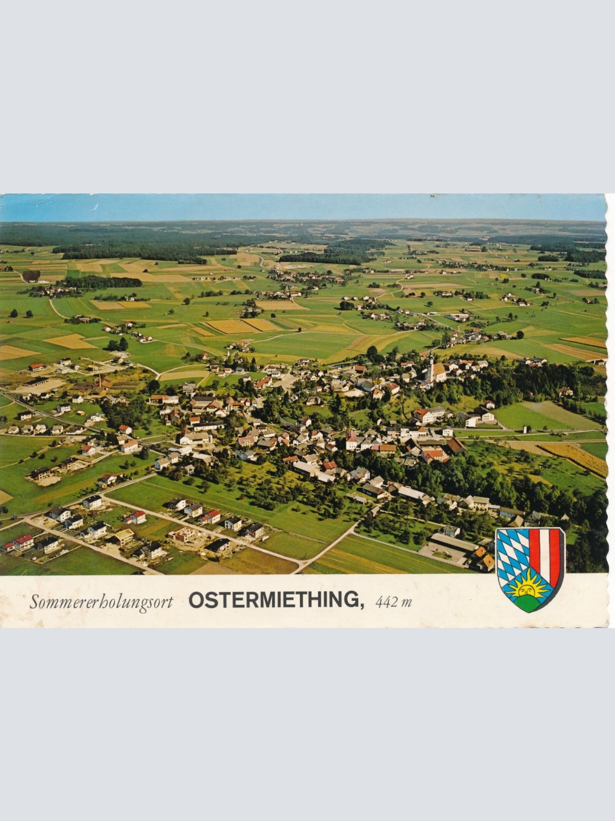 AK Alpine - Luftbild aus Ostermiething Oberösterreich (10778)