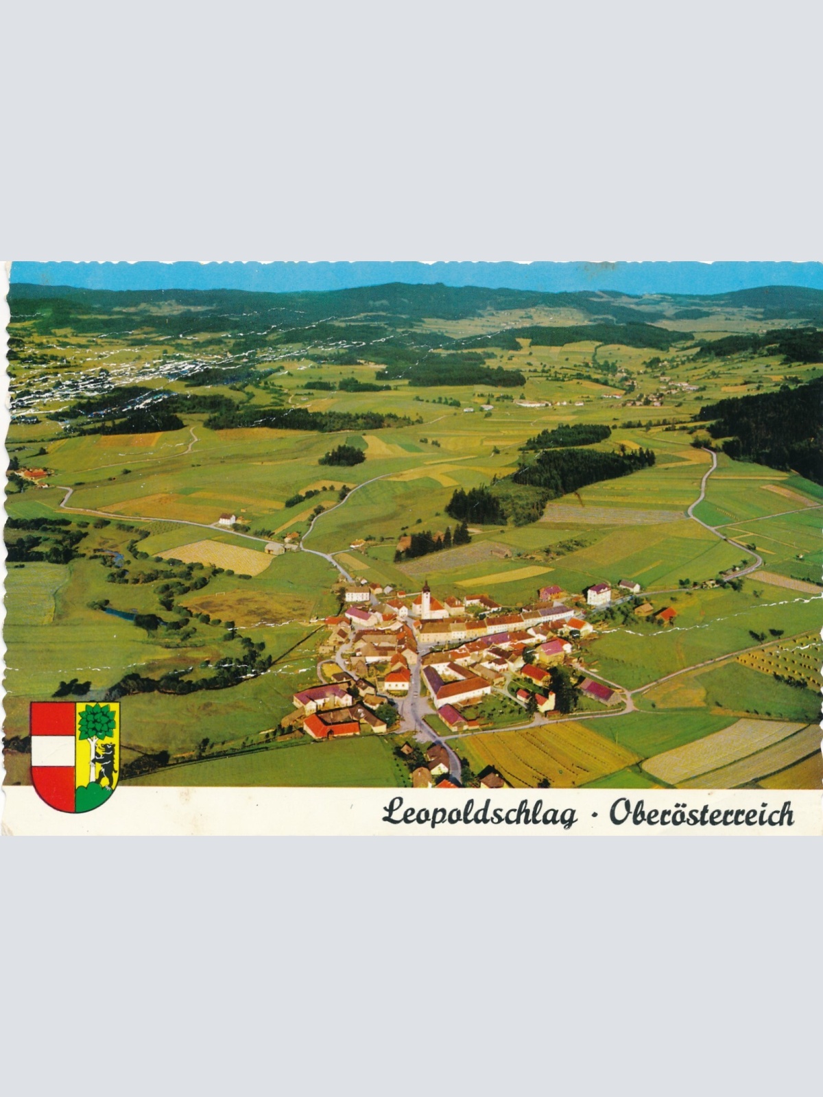 AK Alpine - Luftbild aus Leopoldschlag Oberösterreich (10779)