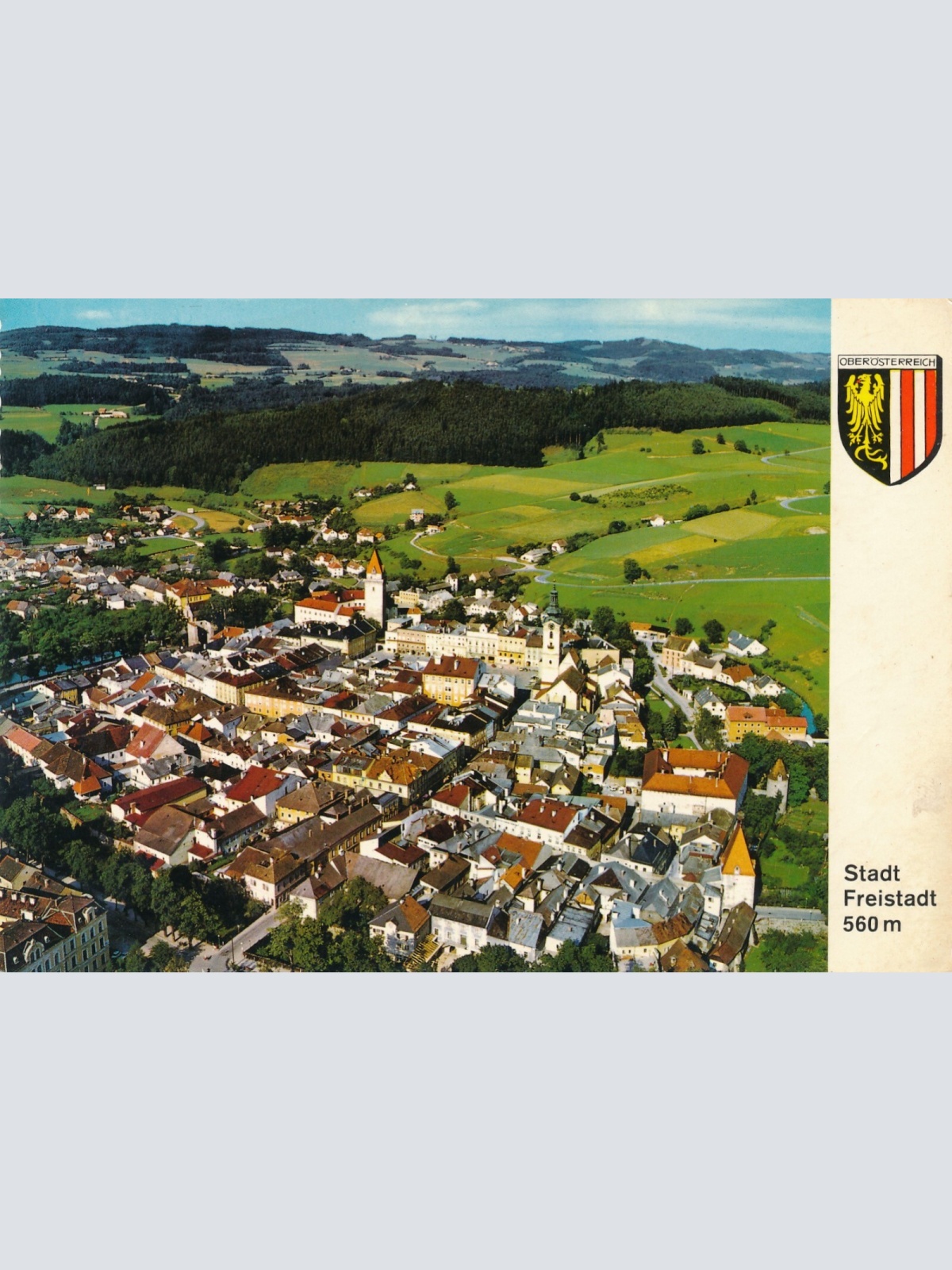 AK Alpine - Luftbild aus Freistadt Oberösterreich (10802)