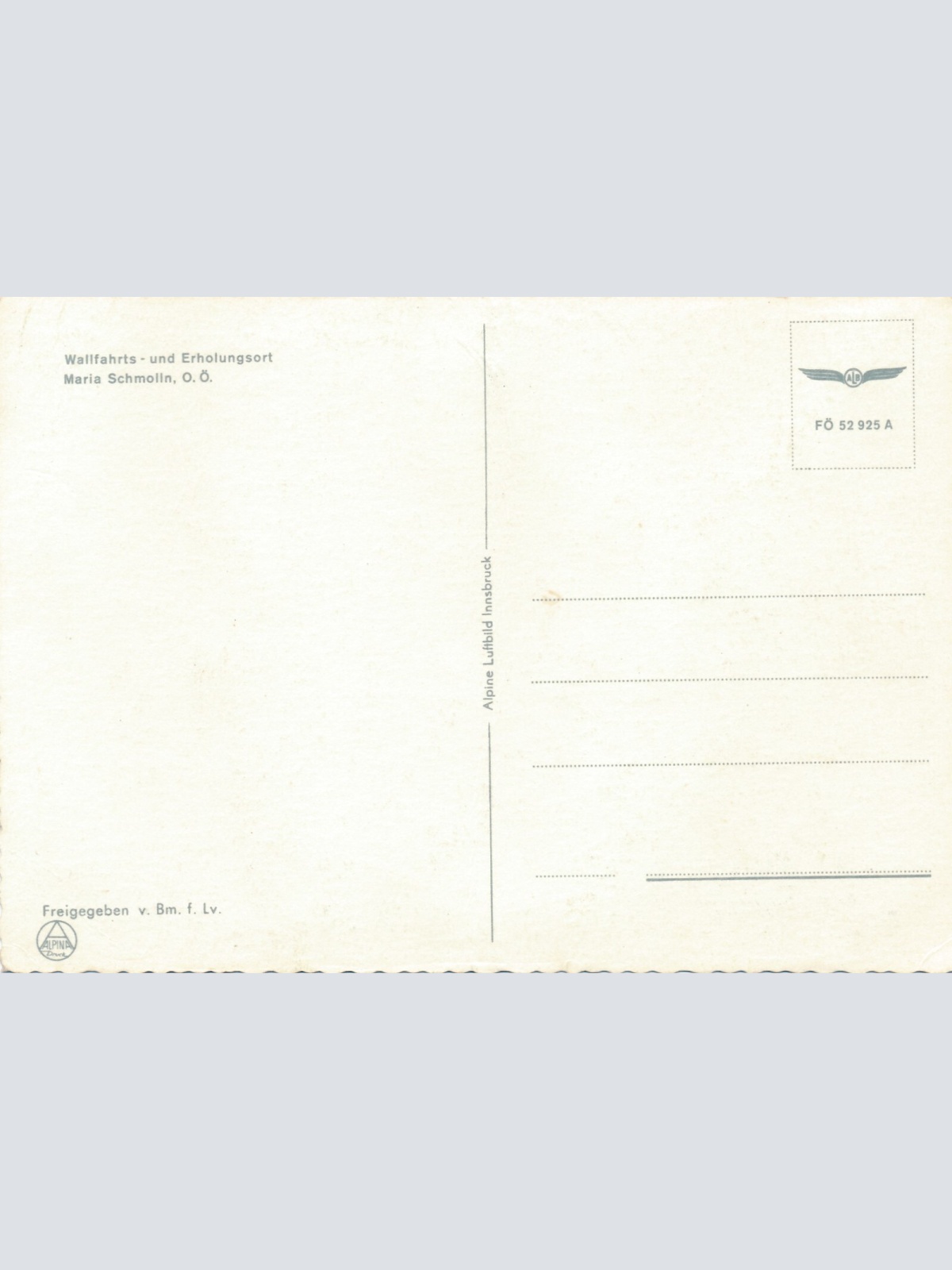 AK Alpine - Luftbild aus Maria Schmolln Oberösterreich (10783)