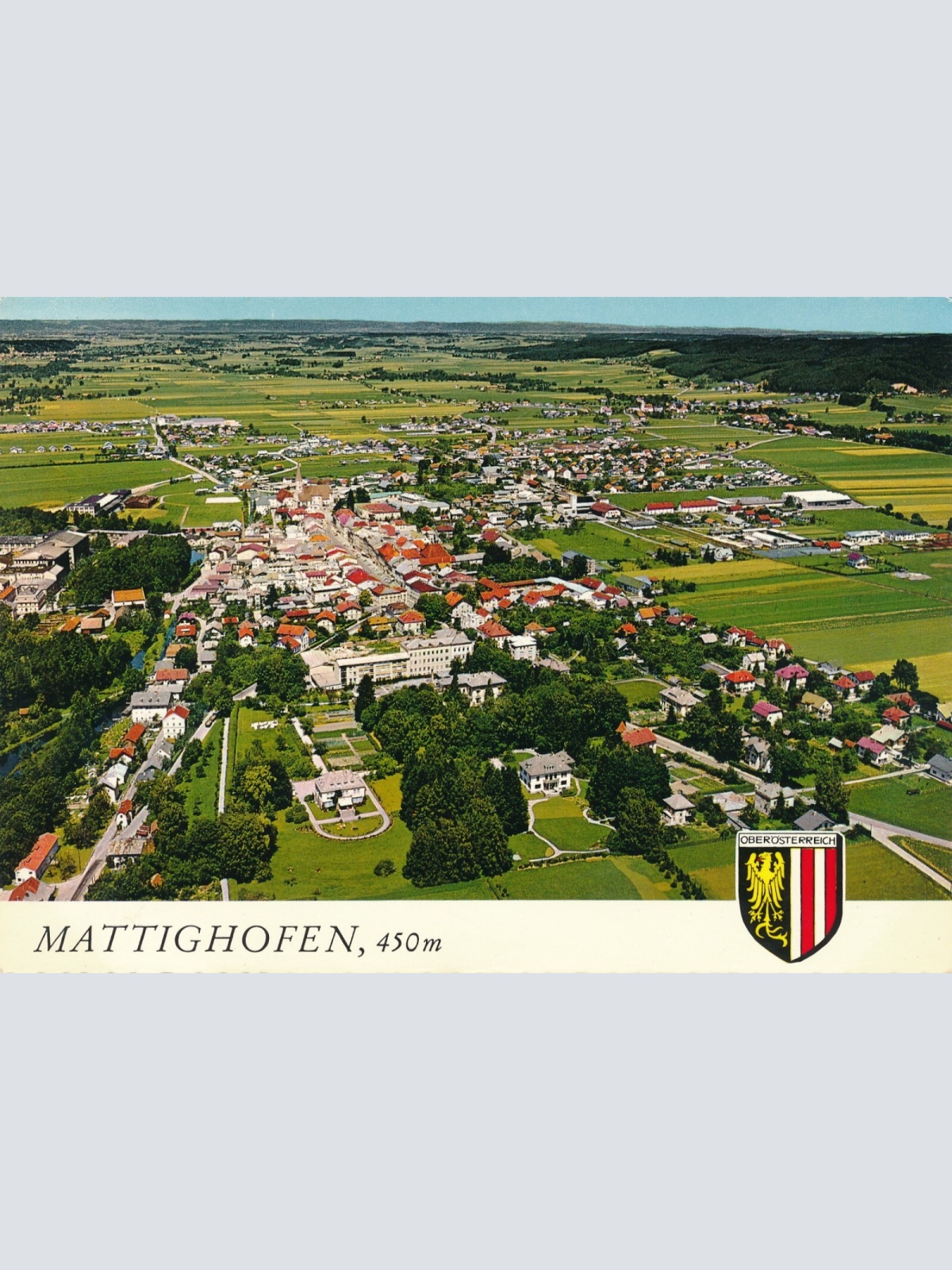 AK Alpine - Luftbild aus Mattighofen Oberösterreich (10784)
