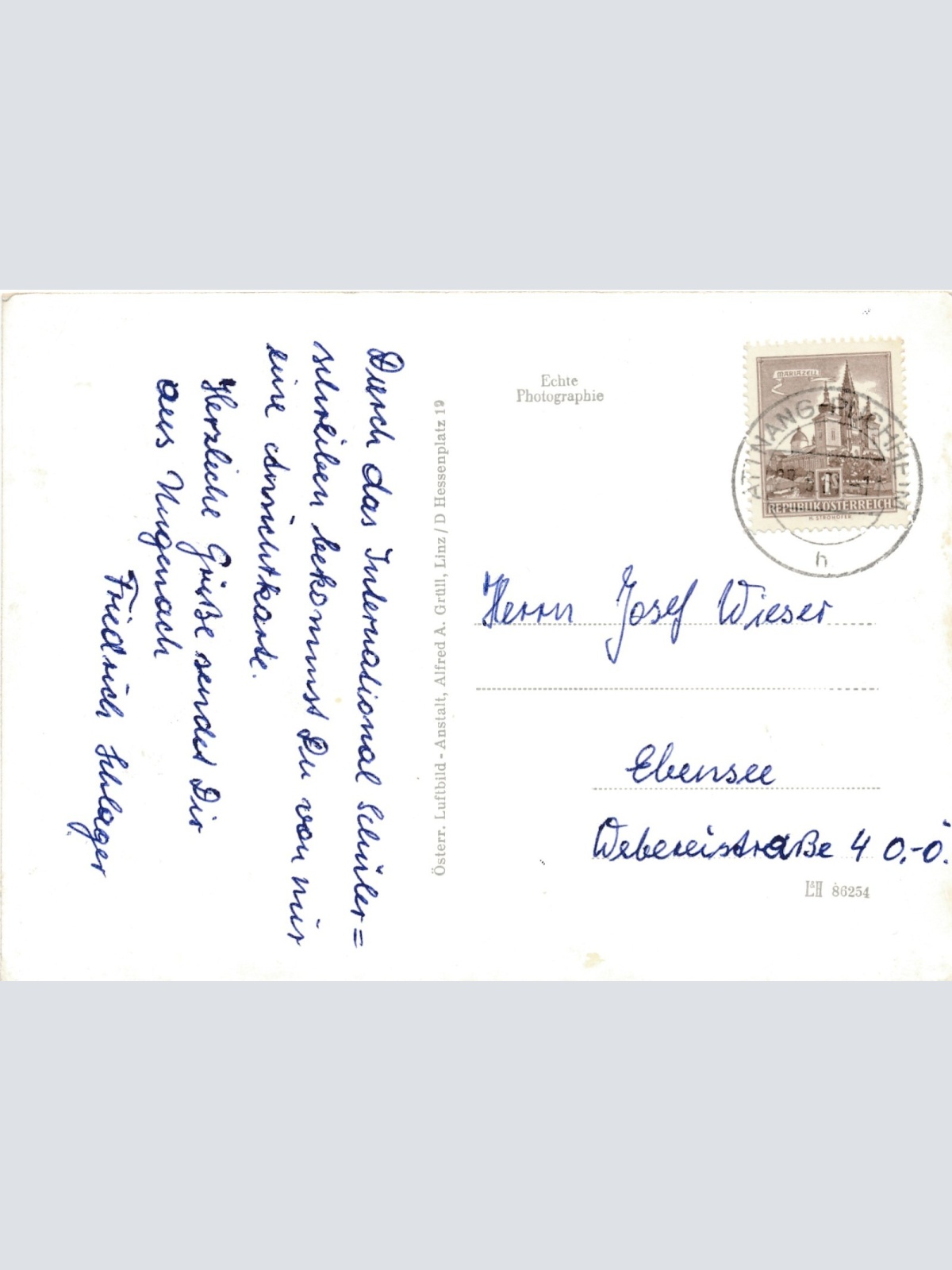 AK aus Ungenach Fliegeraufnahme Nr.1 Oberösterreich Ansichtskarte (11232)